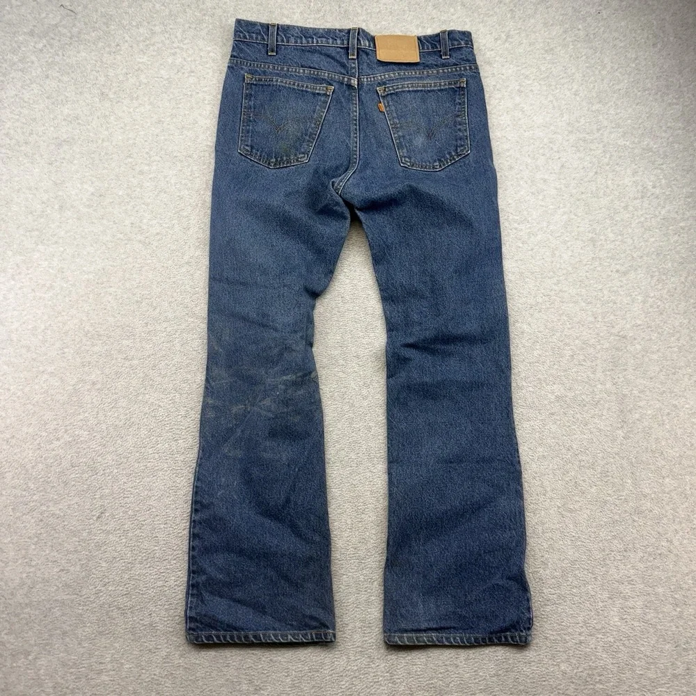 Vintage 90's Levi's 517 Orange Tab Denim Jeans 36x32 Vintage‎ Flare Orange Tab